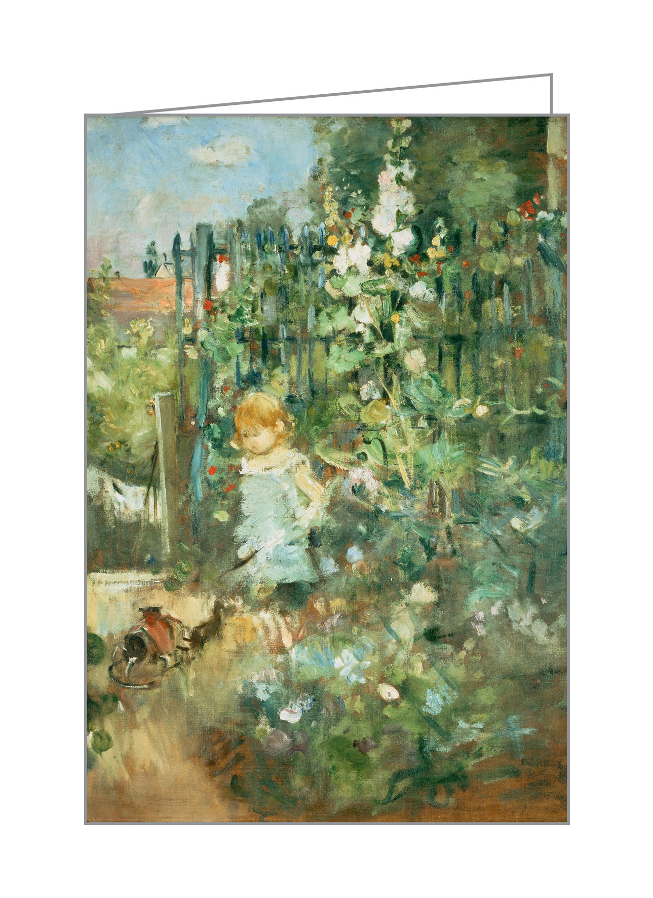 Berthe Morisot's impressionist painting 'After Luncheon' on notecard box, by teNeues stationery.