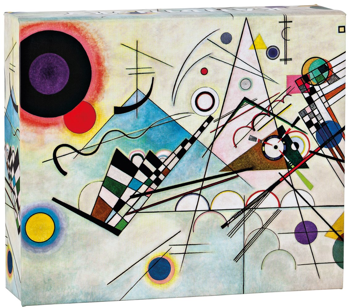 Abstract artist Vasily Kandinsky's 'Composition 8' works to notecard box, by teNeues stationery.