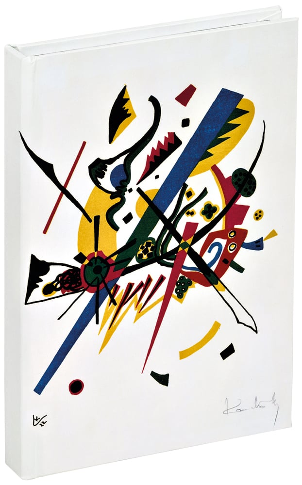 Abstract painting 'Small Worlds' by Vasily Kandinsky, to notebook cover, by teNeues stationery.