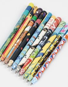Pen box of Vasily Kandinsky, Several Circles 8-Pen Set, featuring Vasily Kandinsky’s abstract artwork titled 'Several Circles'. Published by teNeues Stationery.