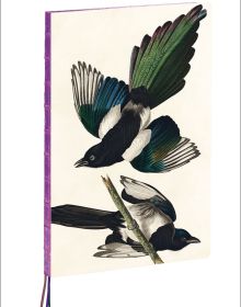 Two birds on cover of 'Magpies, James Audubon A4 Notebook', by teNeues Stationery.