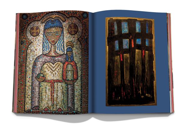 Book cover of Botello:The Art of Ángel Botello; featuring a portrait painting of two figures. Published by PRINT The Book Agency.