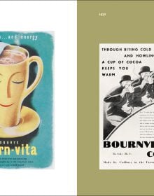 Book cover of The Unsung Leader of the Field: A tribute to the advertising agency The London Press Exchange, with a logo of gold bell with wings. Published by Artmonsky Arts.