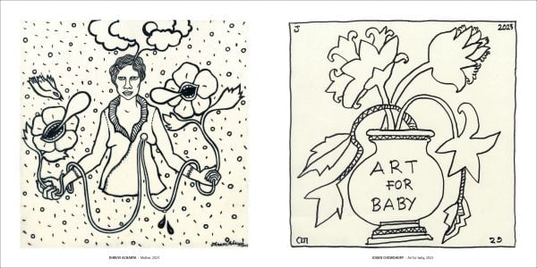 Book cover of Art for Baby, with a black and white artwork of high rise building with external steps. Published by Cultureshock.