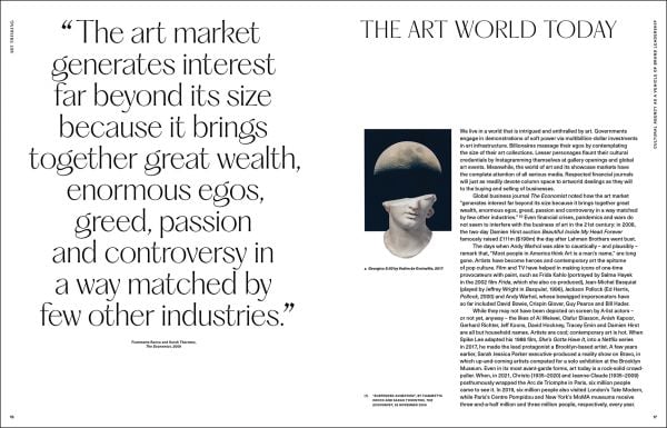 Book cover of Art Thinking: Art, Meaning and Brand Leadership; featuring a sculpture of head with the top shorn off. Published by Cultureshock.