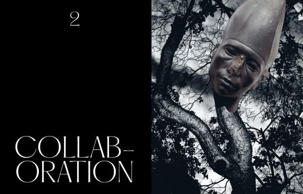 Book cover of Art Thinking: Art, Meaning and Brand Leadership; featuring a sculpture of head with the top shorn off. Published by Cultureshock.