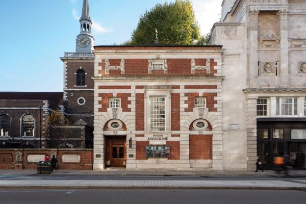 Book cover of Clive Aslet's Sir Edwin Lutyens: Britain’s Greatest Architect? with a sketch of the architect. Published by Triglyph Books.