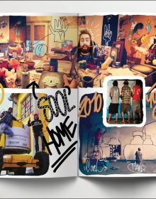 Book cover of Sool Boomb Book: Behind the Scenes of an Italian Graffiti Crew, featuring the artists standing in front of mural. Published by Soi Books.
