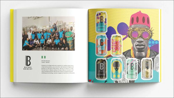 Book cover of The Craft Beer Sticker Book: 300 Peelable Stickers From Craft Breweries Around The World, featuring brightly colored beer cans. Published by Soi Books.