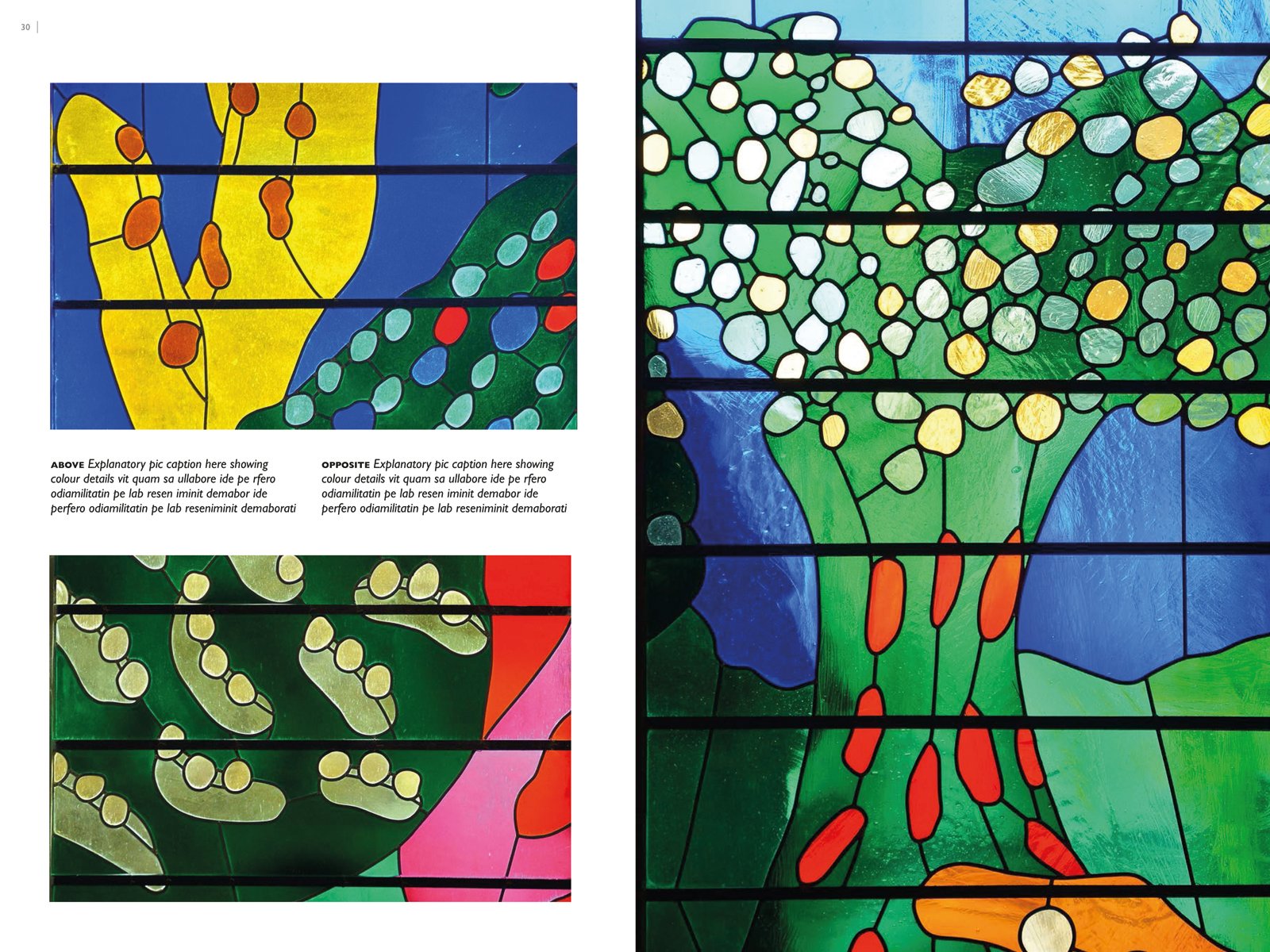 Stained glass design by David Hockney, The Queen's Window on black cover, The Queen's Window by David Hockney Westminster Abbey in green and white font to right