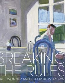 Oil painting of 'Model Drinking Coffee', 1964, by Paul Bonner, on cover of 'Breaking the Rules', by Scala Arts & Heritage Publishers.