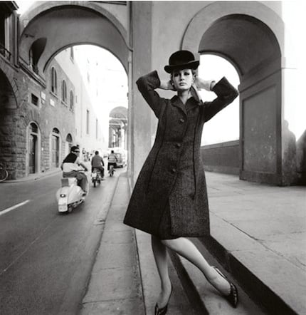 Book cover of Duffy, featuring a fashion model in the back seat of convertible car driven by chauffer. Published by ACC Art Books.