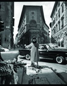 Book cover of Duffy, featuring a fashion model in the back seat of convertible car driven by chauffer. Published by ACC Art Books.