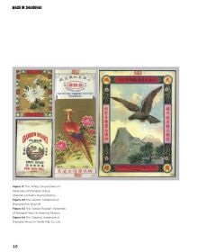 Green Cheongsam dress with white product images: bicycle, fan, on cream cover of 'Made in Shanghai, by ACC Art Books.