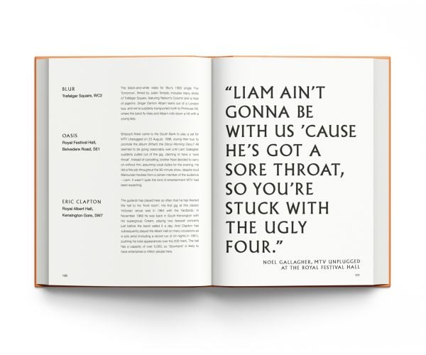 Book cover of Rock 'n' Roll London, with an early shot of Rolling Stones standing outside a London café. Published by ACC Art Books.