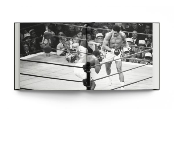 Book cover of They Must Fall, Muhammad Ali and the Men He Fought, Michael Brennan, featuring heavyweight champion Muhammad Ali with perspiration on face. Published by ACC Art Books.