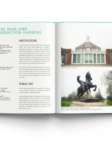 Book cover of Art London, with tourists taking photos of the statue of Millicent Fawcett in Parliament Square. Published by ACC Art Books.