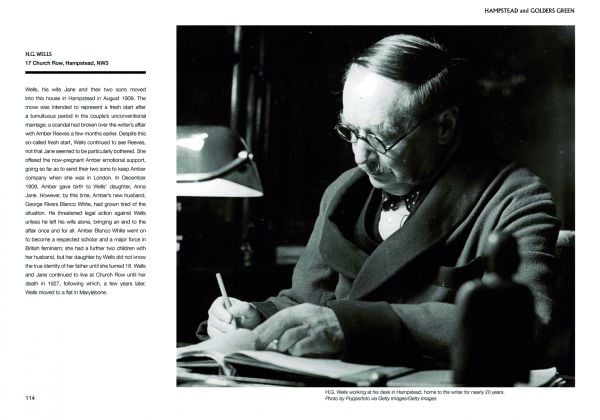 Book cover of Writers' London A Guide to Literary People and Places, with Scottish writer Muriel Spark. Published by ACC Art Books.