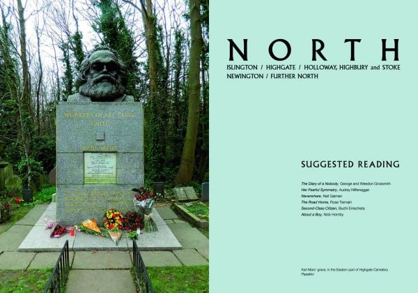 Book cover of Writers' London A Guide to Literary People and Places, with Scottish writer Muriel Spark. Published by ACC Art Books.