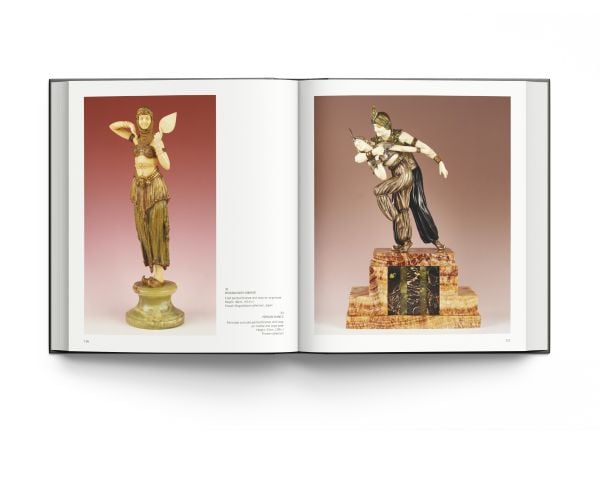 Book cover of Chiparus Master of Art Deco Alberto Shayo, with a white stone carved sculpture of Polar bear on plinth by Demétre Chiparus. Published by ACC Art Books.