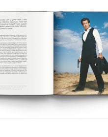 Book cover of Bond: Photographed by Terry O'Neill', featuring Roger Moore as James Bond, holding silver gun. Published by ACC Art Books.