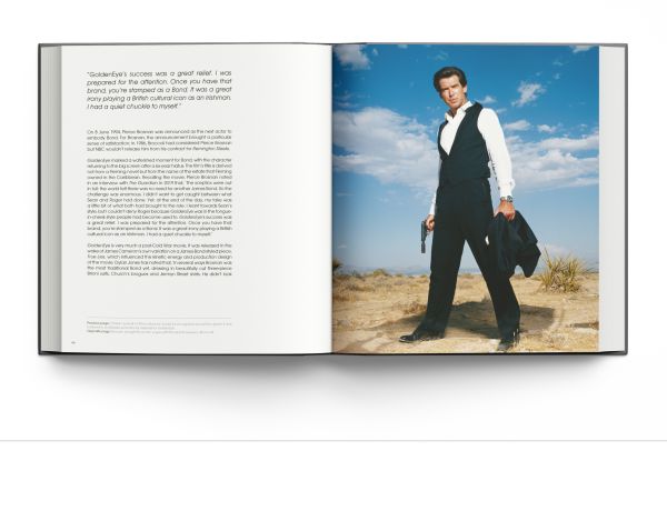 Book cover of Bond: Photographed by Terry O'Neill', featuring Roger Moore as James Bond, holding silver gun. Published by ACC Art Books.