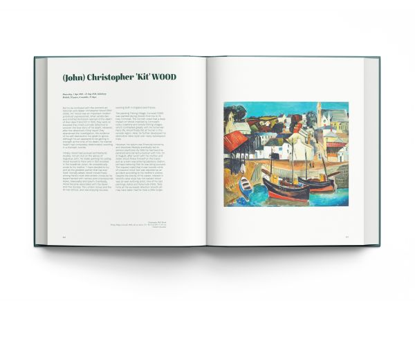 Book cover of Desperately Young Artists Who Died in Their Twenties, with detail of a painting titled 'Self-Portrait with Chinese Lantern Plant', by Egon Schiele. Published by ACC Art Books.