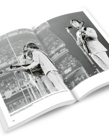 Book cover of The Beatles: Fab Four Cities, Liverpool - Hamburg - London - New York, featuring The Beatles jumping in air. Published by ACC Art Books.