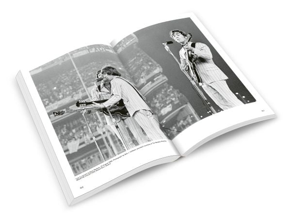 Book cover of The Beatles: Fab Four Cities, Liverpool - Hamburg - London - New York, featuring The Beatles jumping in air. Published by ACC Art Books.