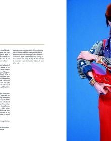 Book cover of David Bowie: Icon, featuring a montage of ninety iconic shots of David Bowie from all eras. Published by ACC Art Books.