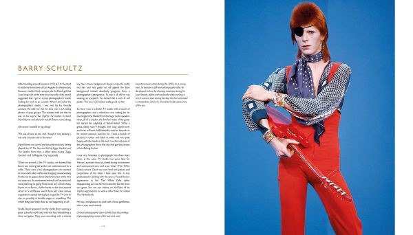 Book cover of David Bowie: Icon, featuring a montage of ninety iconic shots of David Bowie from all eras. Published by ACC Art Books.