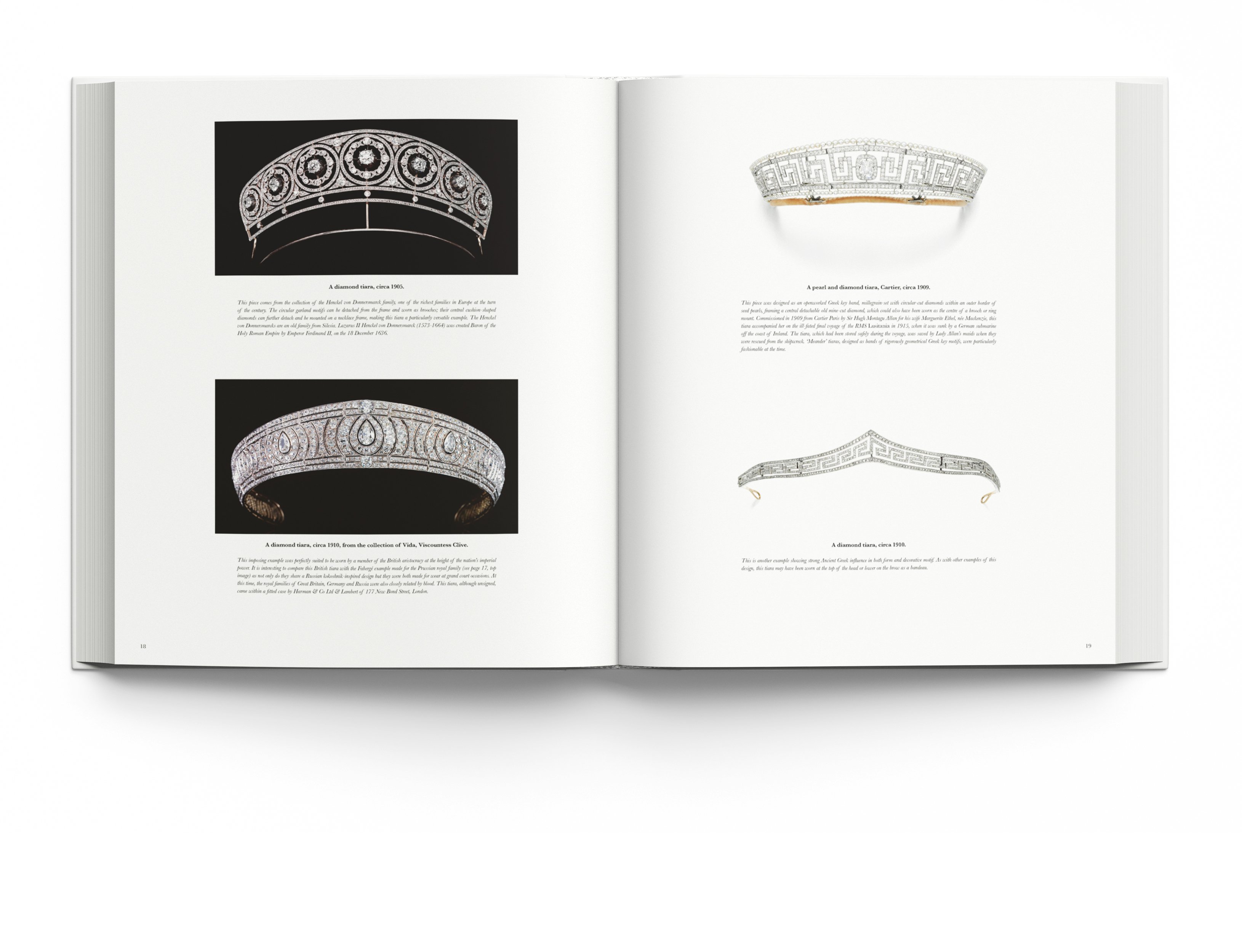 Luxury diamond and ruby jewelled bangles, on white cover of 'Understanding Jewellery, The 20th Century', by ACC Art Books.