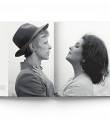 Book cover of Forever Elizabeth, Iconic Photographers on a Legendary Star, featuring a captivating close up of a blue-eyed Elizabeth Taylor. Published by ACC Art Books.