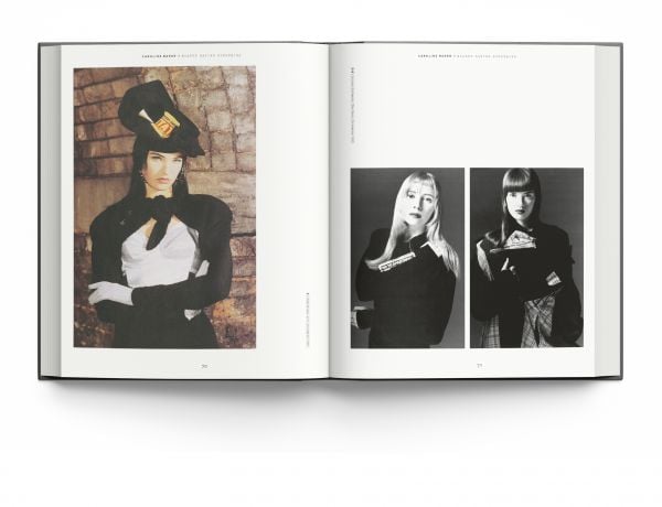 Book cover of Rebel Stylist: Caroline Baker - The Woman Who Invented Street Fashion, with two fashion models posing in front of corrugated fence. Published by ACC Art Books.