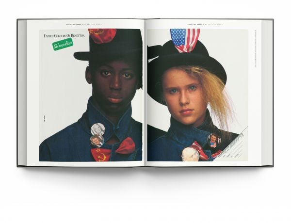 Book cover of Rebel Stylist: Caroline Baker - The Woman Who Invented Street Fashion, with two fashion models posing in front of corrugated fence. Published by ACC Art Books.