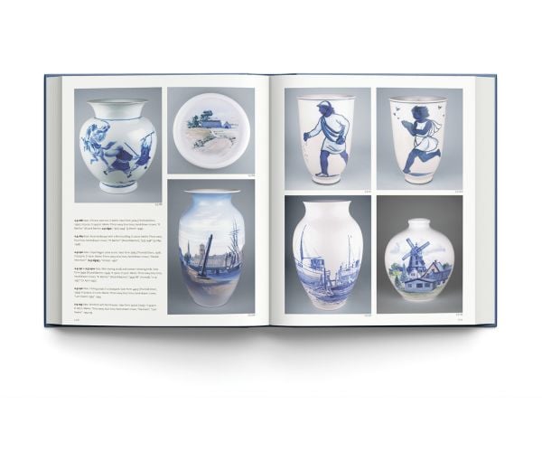 Book cover of Danish Porcelain featuring an antique Royal Copenhagen Ice Dome on Porcelain Dish, Blue Fluted. Published by ACC Art Books.
