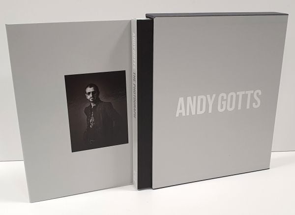 Book cover of Andy Gotts The Photograph; Ringo Starr Deluxe Edition, featuring Scarlett Johansson smirking at camera. Published by ACC Art Books.