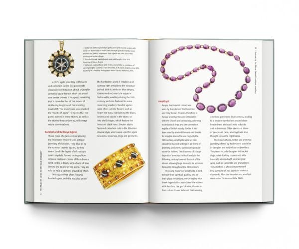 Book cover of The Modern Guide to Antique Jewellery, Beth Bernstein, with a collection of antique jewelry pieces. Published by ACC Art Books.