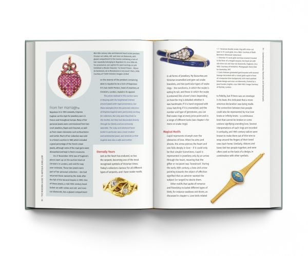 Book cover of The Modern Guide to Antique Jewellery, Beth Bernstein, with a collection of antique jewelry pieces. Published by ACC Art Books.