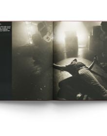Book cover of All My Friends Have Deserted: Photos of Yungblud by Tom Pallant, with a Promo shot of Yungblud in bold makeup pouting at camera, resting his hands under chin. Published by ACC Art Books.