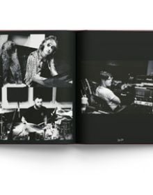 Book cover of All My Friends Have Deserted: Photos of Yungblud by Tom Pallant, with a Promo shot of Yungblud in bold makeup pouting at camera, resting his hands under chin. Published by ACC Art Books.