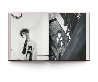 Book cover of All My Friends Have Deserted: Photos of Yungblud by Tom Pallant, with a Promo shot of Yungblud in bold makeup pouting at camera, resting his hands under chin. Published by ACC Art Books.