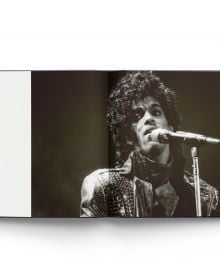 Book cover of Prince: Icon, featuring a portrait of the American singer and musician. Published by ACC Art Books.