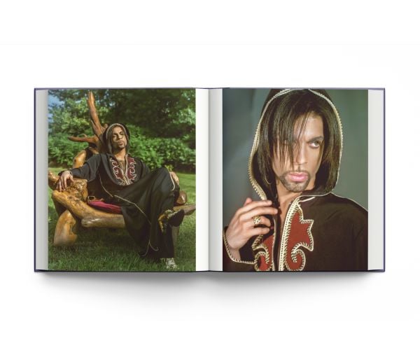 Book cover of Prince: Icon, featuring a portrait of the American singer and musician. Published by ACC Art Books.