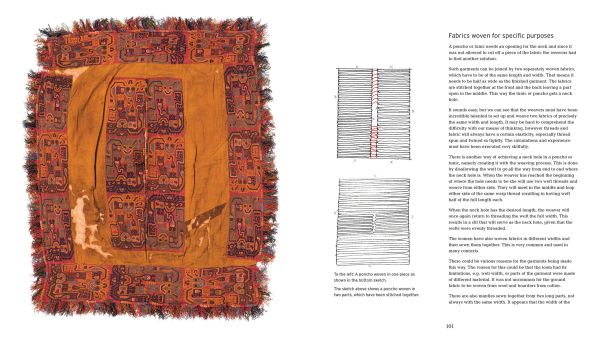 Book cover of 'The Life Thread', with an Ancient Paracas textile with animal totem. Published by ACC Art Books.