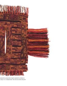 Book cover of 'The Life Thread', with an Ancient Paracas textile with animal totem. Published by ACC Art Books.