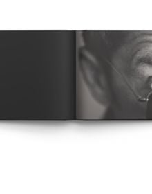 Book cover of Eye-D: Portraits by Anna Gabriel, with the close up of eye, eyebrow and bridge of nose. Published by ACC Art Books.