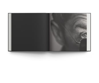 Book cover of Eye-D: Portraits by Anna Gabriel, with the close up of eye, eyebrow and bridge of nose. Published by ACC Art Books.