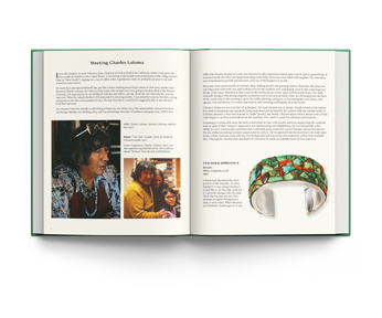 Book cover of Eveli: A Jeweler’s Memoir, featuring a large decorative gold bangle with tree design of green jewels. Published by ACC Art Books.