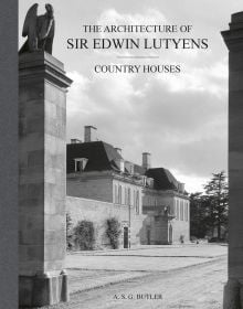 Book cover of The Architecture of Sir Edwin Lutyens, with the Grade II listed building, Middleton Park House, Oxfordshire. Published by ACC Art Books.